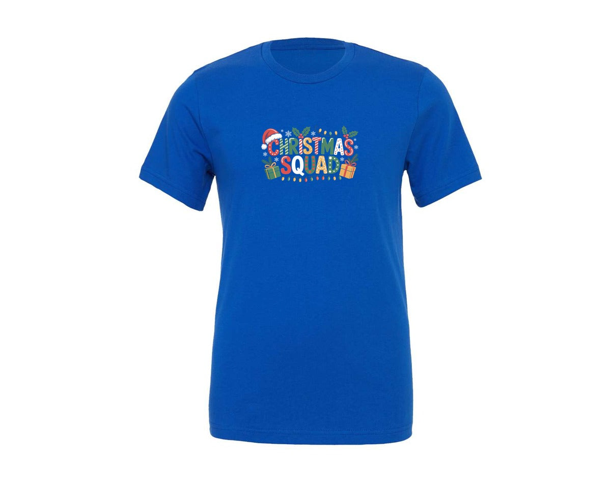 brand:Generic|color:True Royal Blue|Christmas Squad Christmas Xmas Graphic T-Shirt