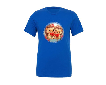 brand:Generic|color:True Royal Blue|Vintage Valentine Round Tshirt 28 Graphic T-Shirt