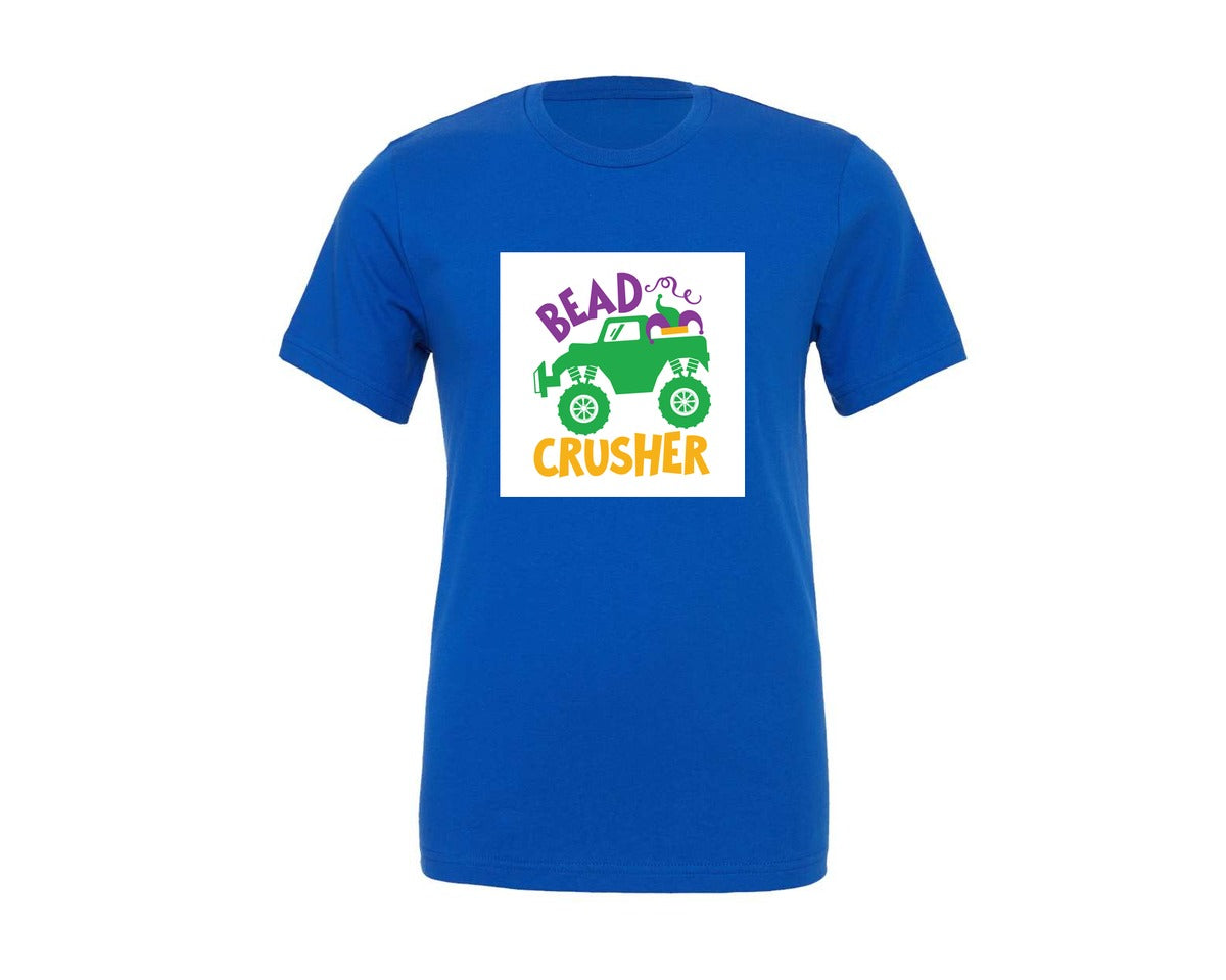 brand:Generic|color:True Royal Blue|Bead Crusher Mardi Gras Ma Graphic T-Shirt