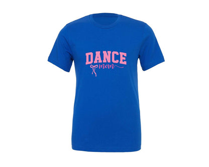 brand:Generic|color:True Royal Blue|Dance Mom Coquette Dancer Mama Bow 2 Graphic T-Shirt