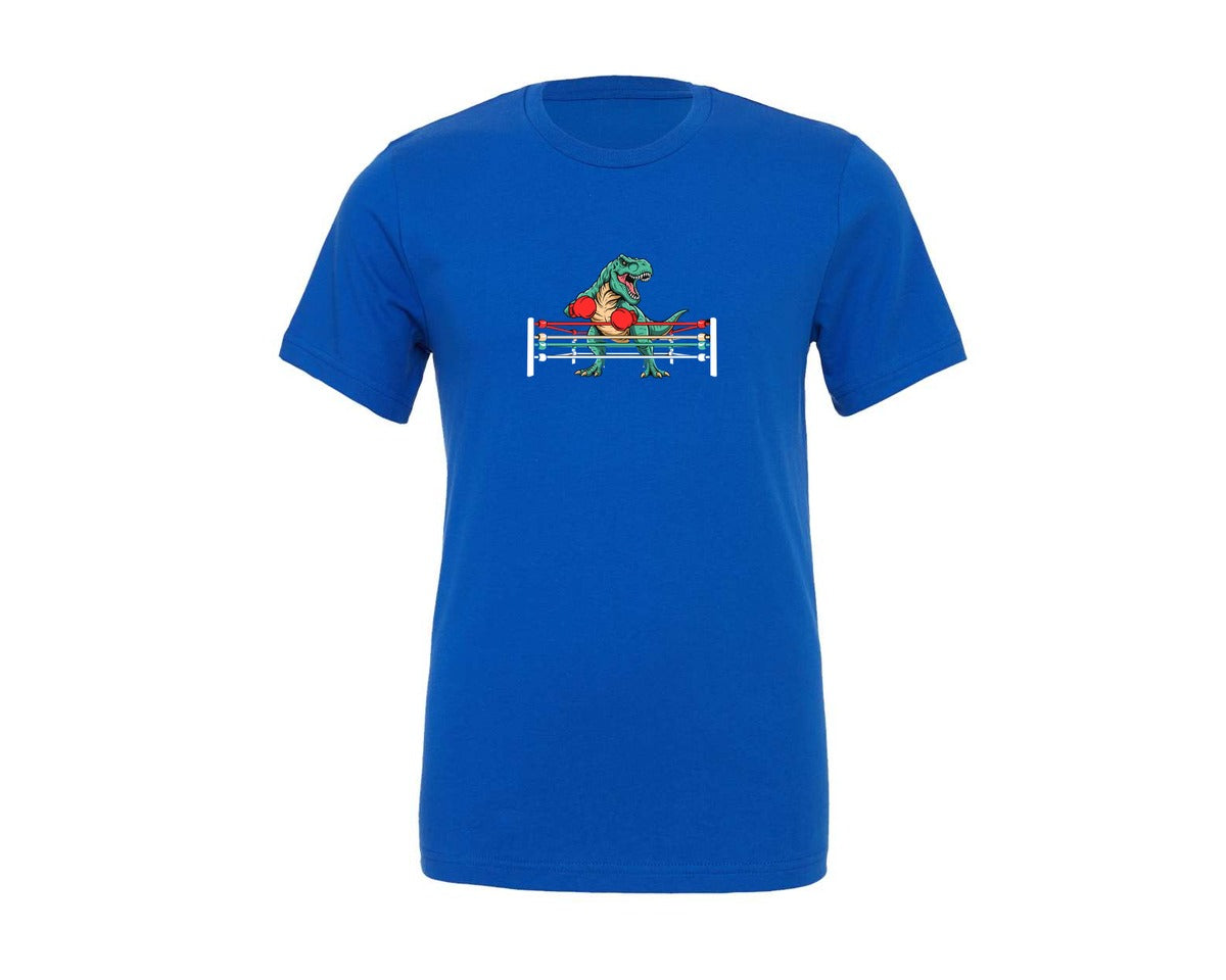 brand:Generic|color:True Royal Blue|T Rex Boxing Dinosaur T Shirt Graphic T-Shirt