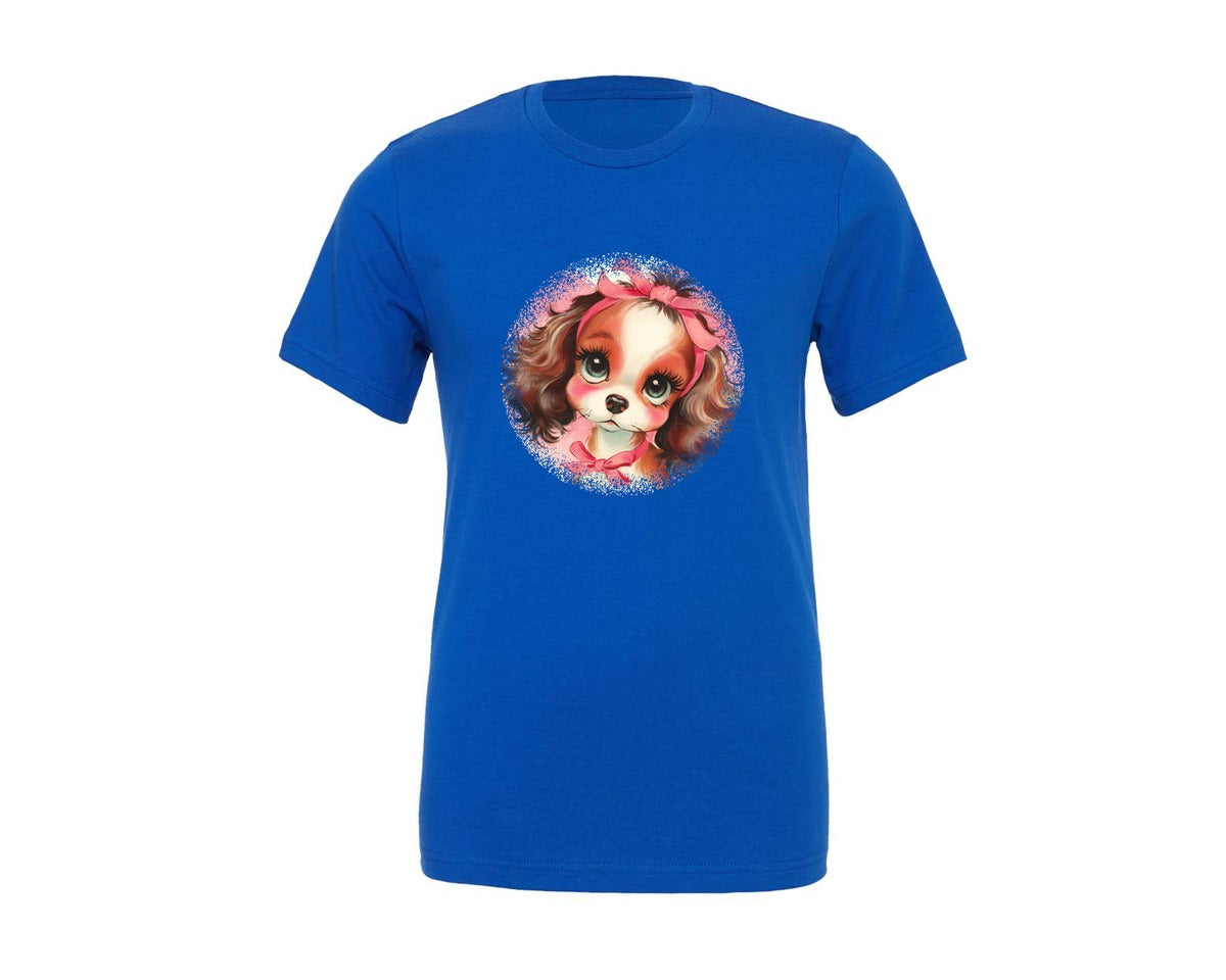 brand:Generic|color:True Royal Blue|Vintage Valentine Round Tshirt 36 Graphic T-Shirt