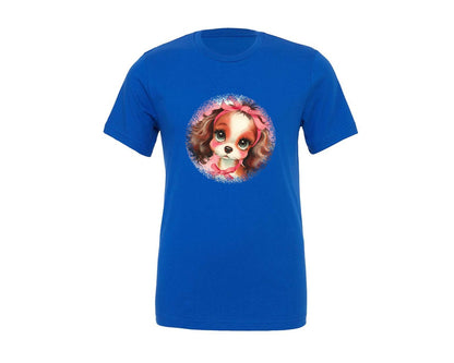 brand:Generic|color:True Royal Blue|Vintage Valentine Round Tshirt 36 Graphic T-Shirt