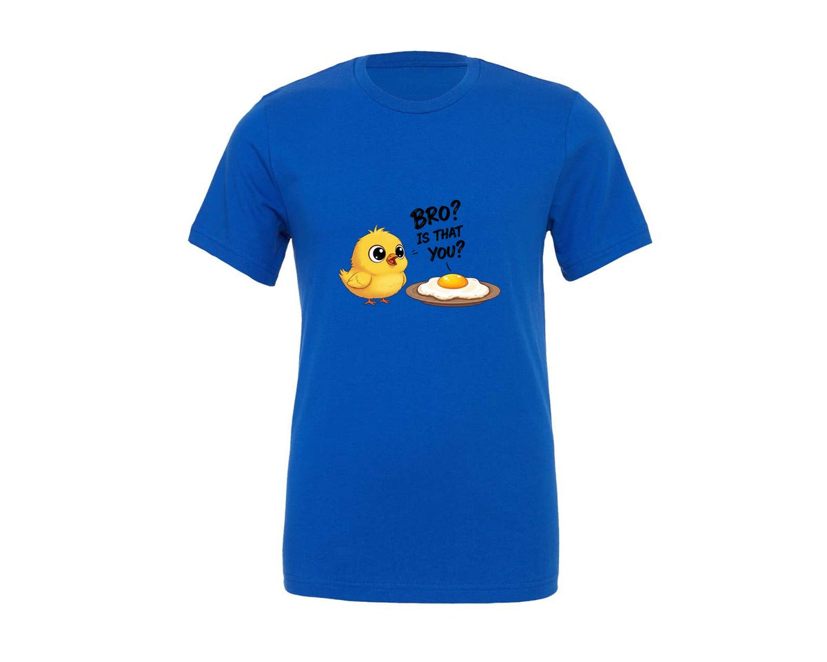 brand:Generic|color:True Royal Blue|Bro Funny Chicken Egg Chick Poultry 4 Graphic T-Shirt