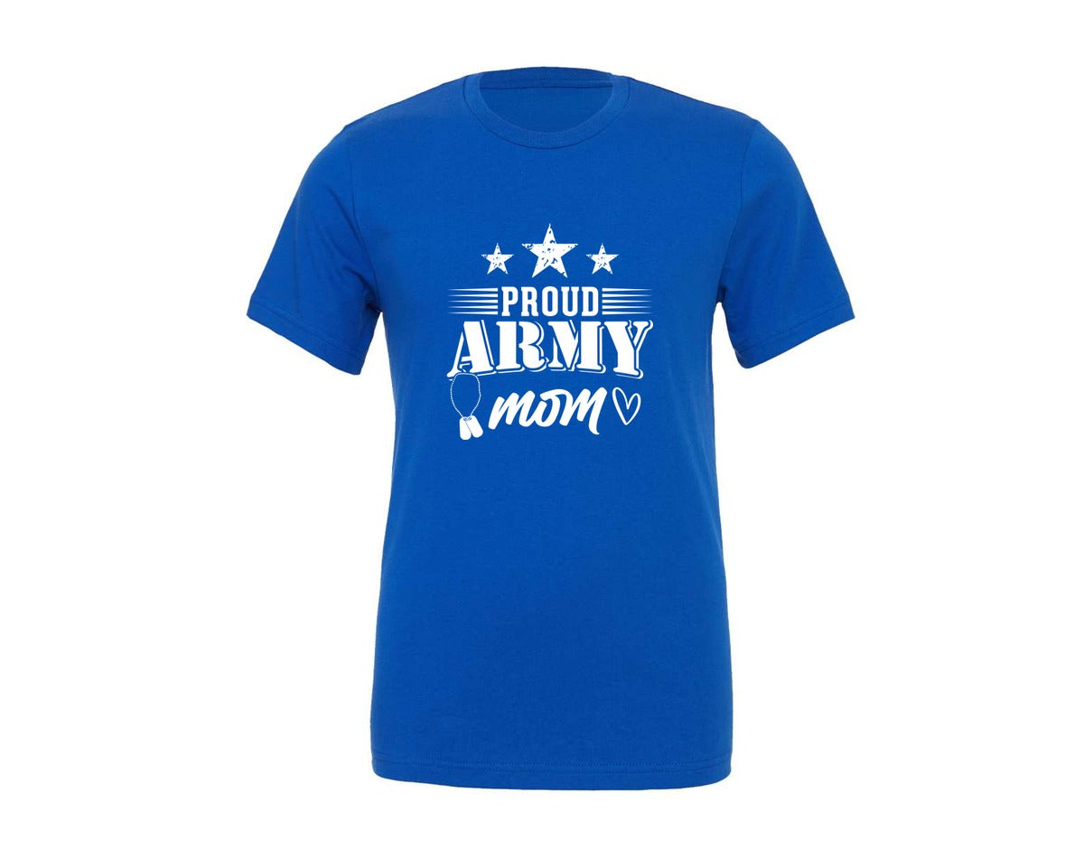 brand:Generic|color:True Royal Blue|Proud Army Mom Tshirt Design 2 Graphic T-Shirt