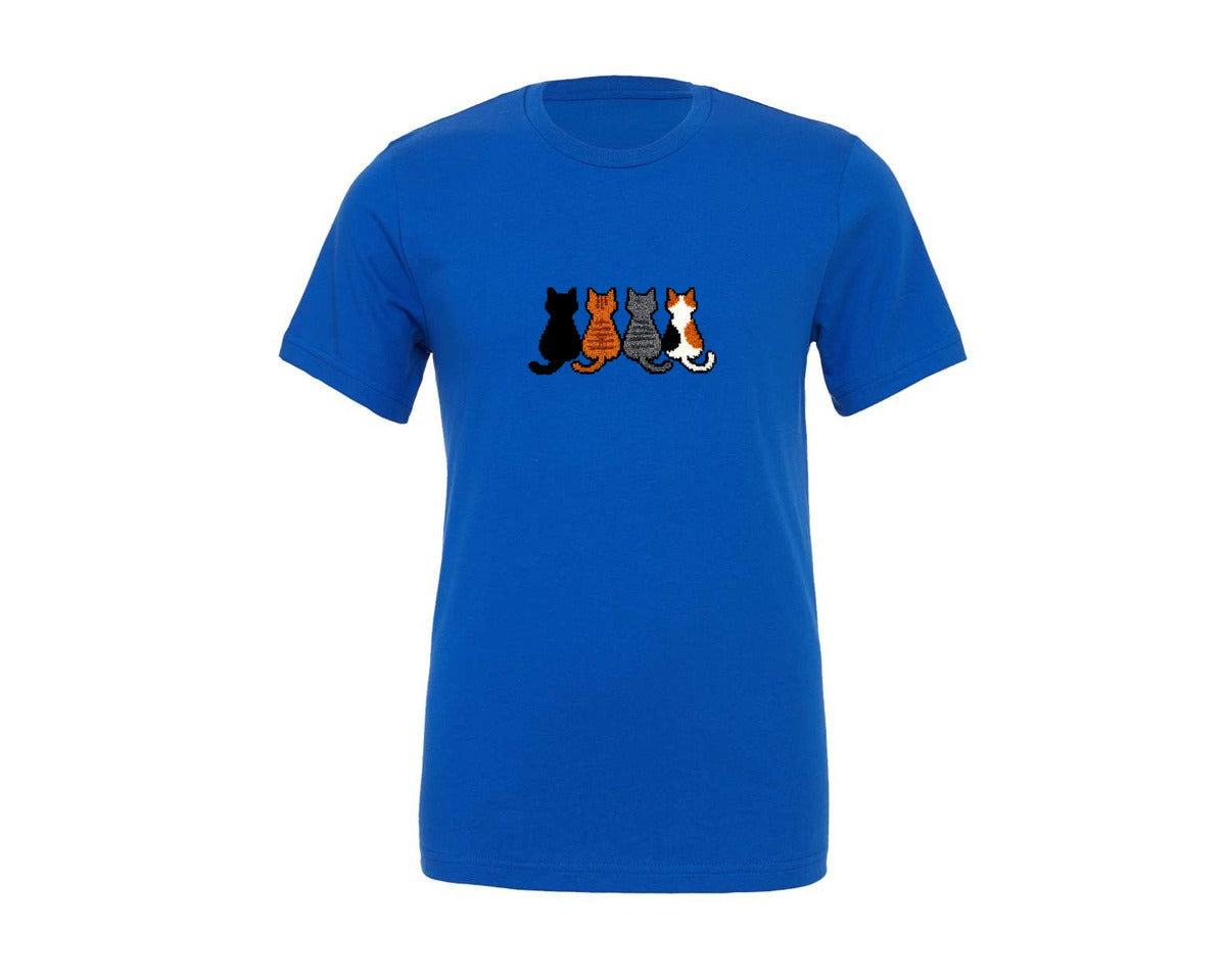 brand:Generic|color:True Royal Blue|Crochet Yarn Love T Shirt Design 3 Graphic T-Shirt
