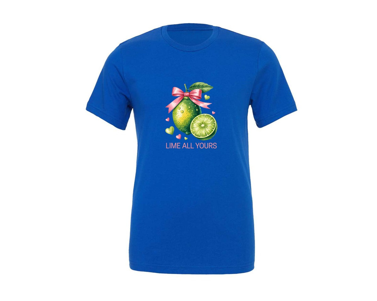 brand:Generic|color:True Royal Blue|Funny Fruits Valentines Day 3 Graphic T-Shirt