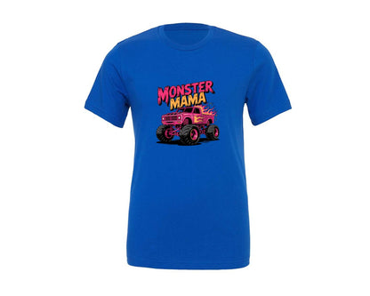 brand:Generic|color:True Royal Blue|Monster Truck Mama Mom Mothers Day Graphic T-Shirt