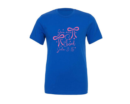 brand:Generic|color:True Royal Blue|You Are So Loved Valentines Day Ch Graphic T-Shirt