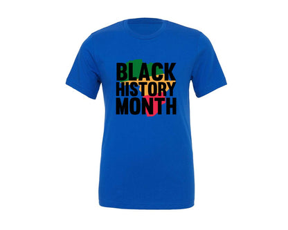 brand:Generic|color:True Royal Blue|Black History Months T Shirt Designs Graphic T-Shirt