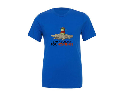 brand:Generic|color:True Royal Blue|I Am A Conduit For Nonsense Frog And All Graphic T-Shirt