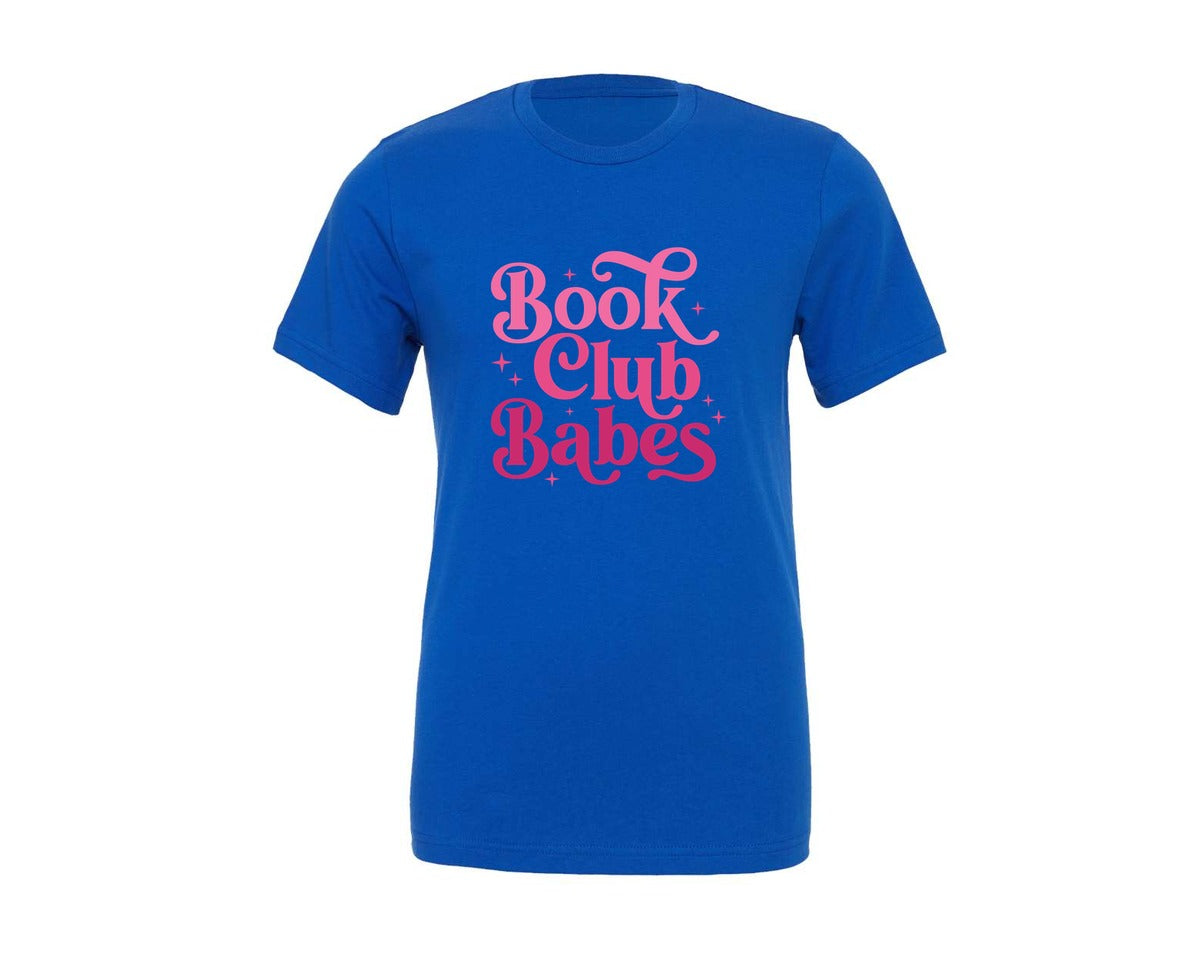 brand:Generic|color:True Royal Blue|Book Book Book Club Babes Graphic T-Shirt