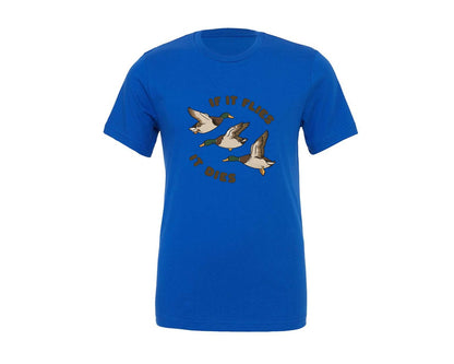 brand:Generic|color:True Royal Blue|Duck Hunting Waterfowl Graphic T-Shirt