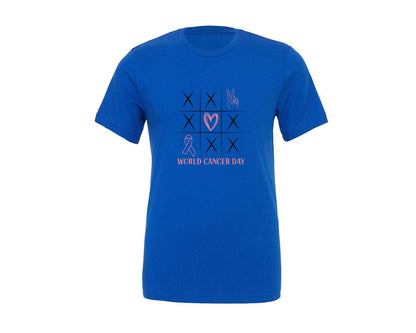 brand:Generic|color:True Royal Blue|World Cancer Day Best Selling T Shirt Graphic T-Shirt