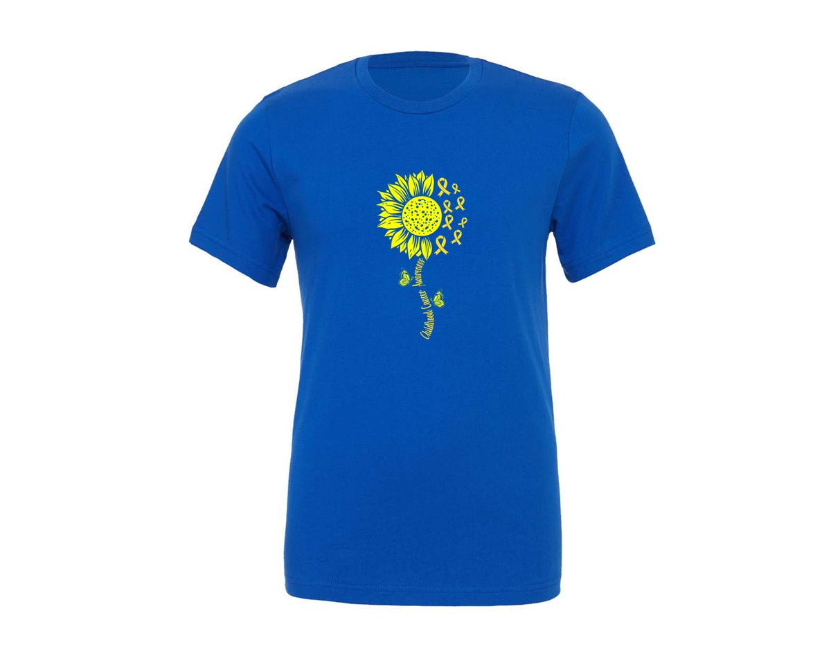brand:Generic|color:True Royal Blue|Cancer Awareness T Shirt 4 Graphic T-Shirt