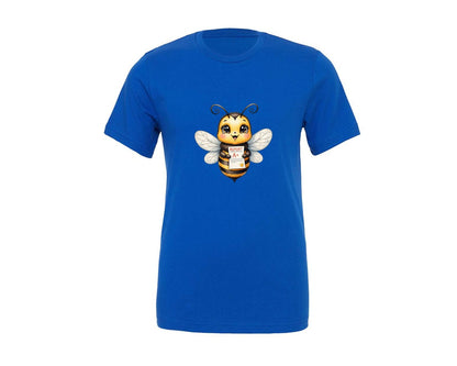 brand:Generic|color:True Royal Blue|Back To School Bee 32 Graphic T-Shirt