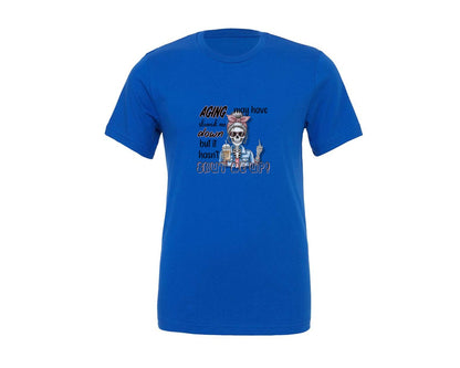 brand:Generic|color:True Royal Blue|Coffee Attitude Graphic For Shirts Graphic T-Shirt