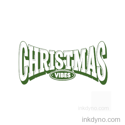 Vintage Christmas Vibes Decorative Transfer Design — DTF Transfer