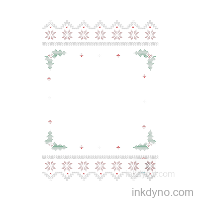 Vintage Christmas Holly DTF Transfer - Ready to Press