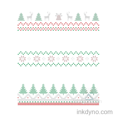 Festive Christmas Pattern Dtf Transfer Design — DTF Transfer