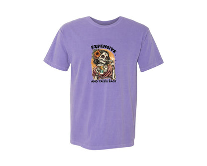 brand:Comfort Colors|color:Violet|Expensive Difficult And Talks Back 12 Graphic T-Shirt