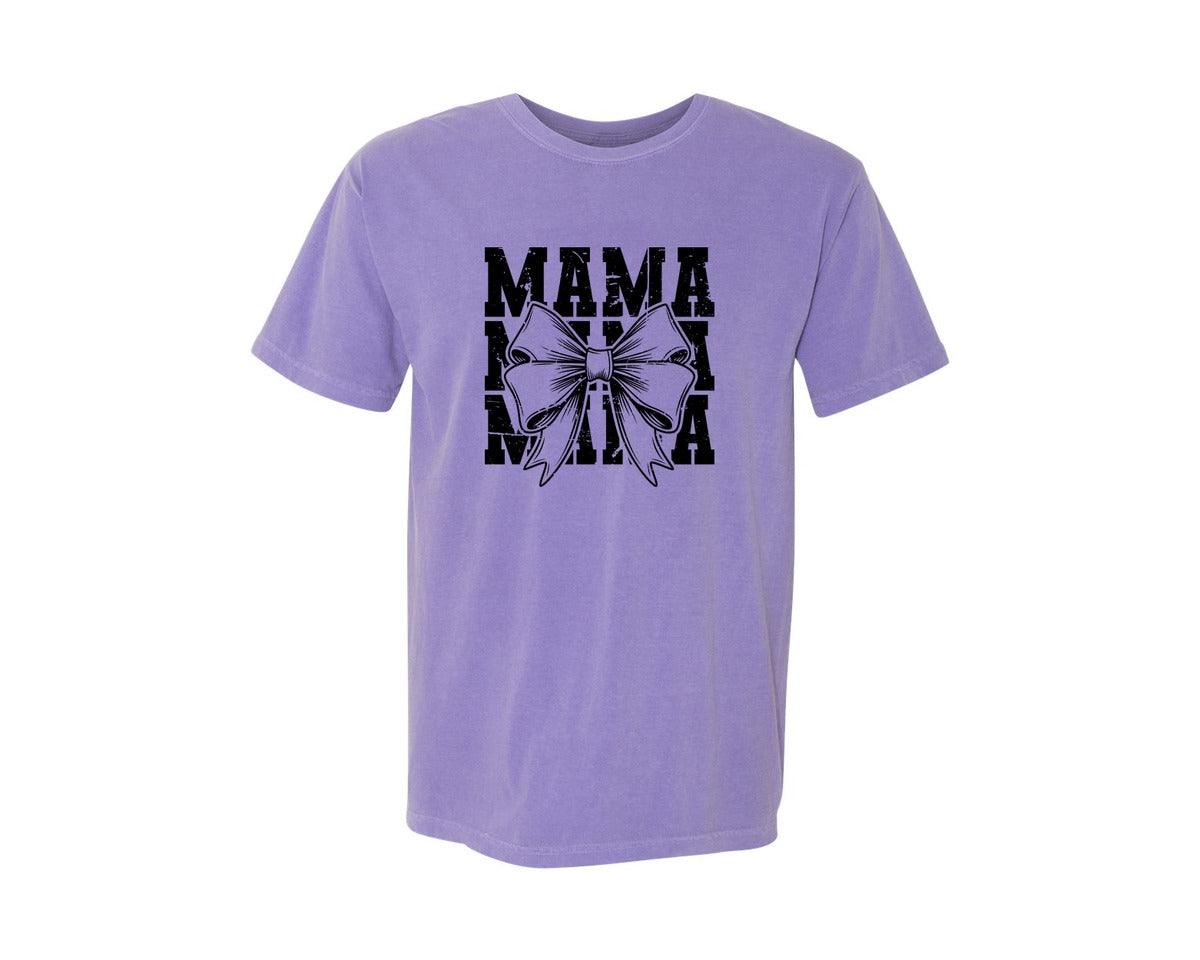 brand:Comfort Colors|color:Violet|Mama Mom Mama Coquette Graphic T-Shirt