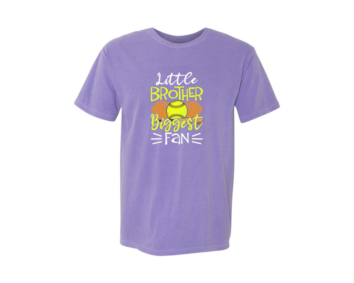 brand:Comfort Colors|color:Violet|Little Brother Biggest T Shirt Graphic T-Shirt
