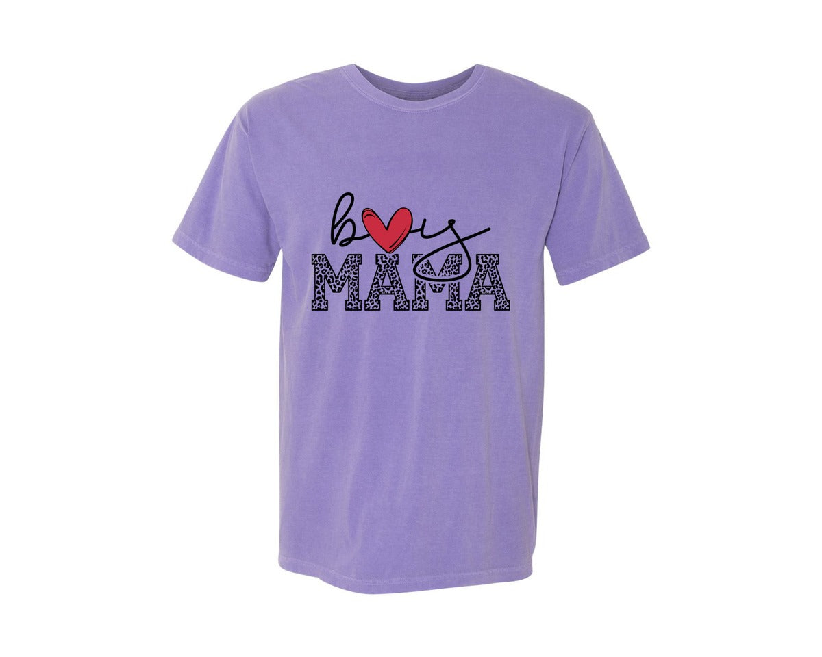 brand:Comfort Colors|color:Violet|Boy Mama Mama Boy 2 Graphic T-Shirt