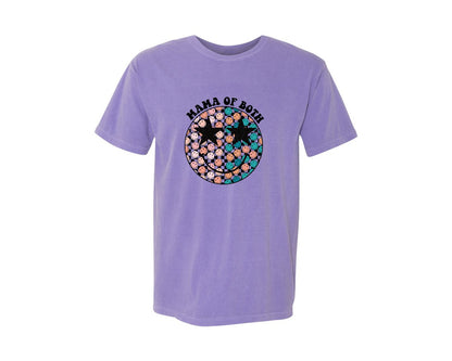 brand:Comfort Colors|color:Violet|Mama Of Both Mothers Day 4 Graphic T-Shirt