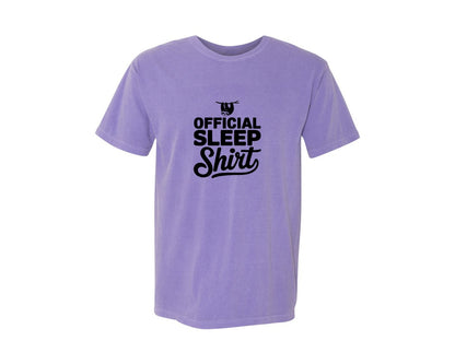brand:Comfort Colors|color:Violet|Official Sleep Shirt T Shirt Graphic T-Shirt