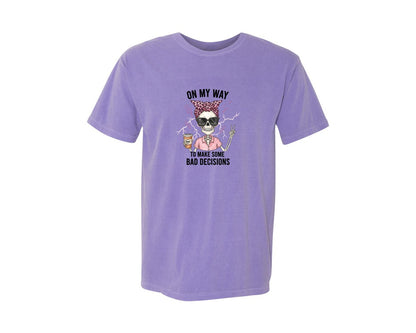 brand:Comfort Colors|color:Violet|Funny Sarcastic Quotes 38 Graphic T-Shirt