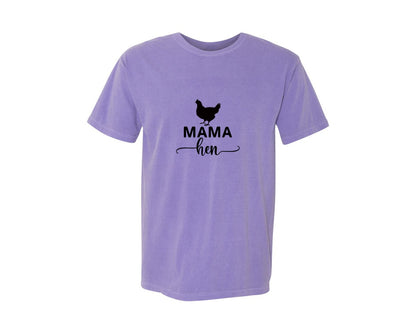 brand:Comfort Colors|color:Violet|Mama Hen 82 Graphic T-Shirt