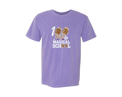 brand:Comfort Colors|color:Violet|Happy 100 Days Of School T Shirt Design 30 Graphic T-Shirt