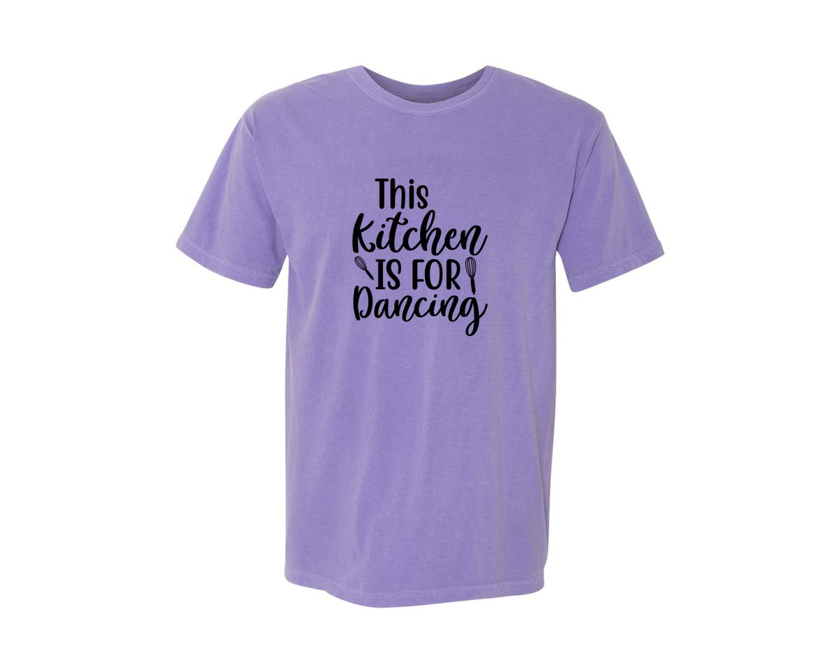 brand:Comfort Colors|color:Violet|Home Cooking Funny Kitchen T Shirt Graphic T-Shirt