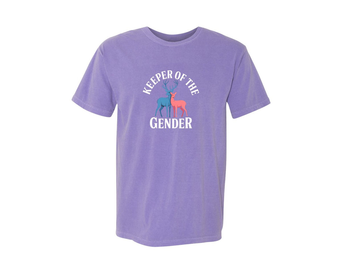 brand:Comfort Colors|color:Violet|Gender Reveal T Shirt Design 3 Graphic T-Shirt