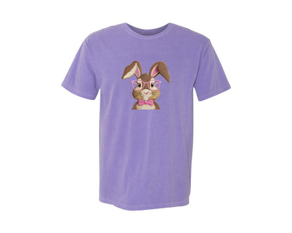 brand:Comfort Colors|color:Violet|Retro Easter Bunny 9 Graphic T-Shirt
