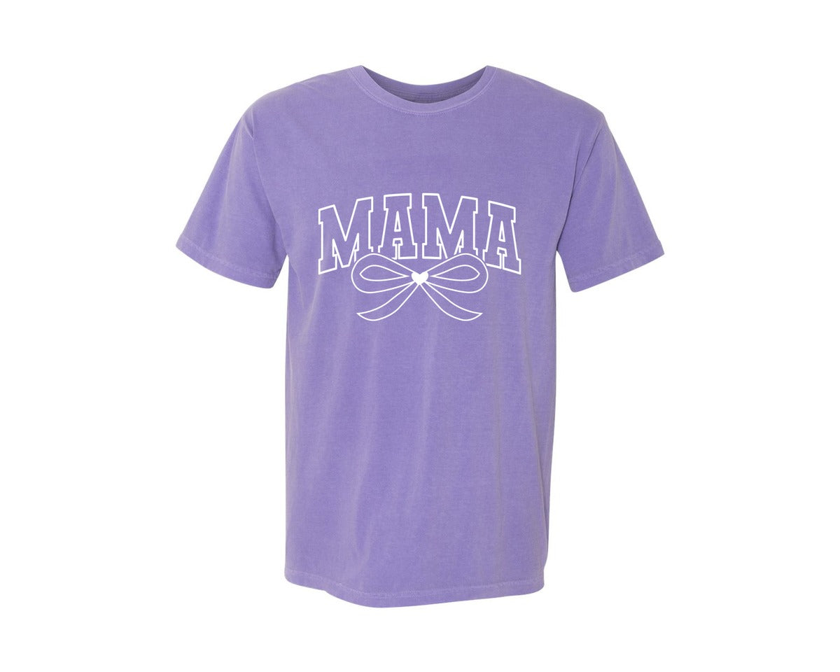 brand:Comfort Colors|color:Violet|Mama Lightning Bolt Mama 7 Graphic T-Shirt