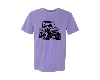 brand:Comfort Colors|color:Violet|Atv Atv Riding Graphic T-Shirt