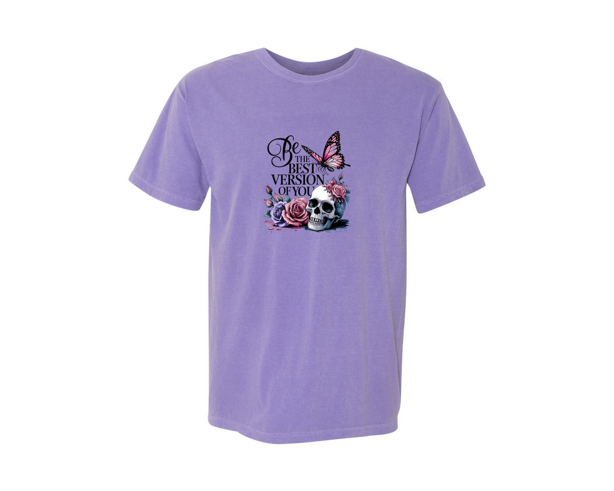 brand:Comfort Colors|color:Violet|Be The Best Version Of You Self Love 2 Graphic T-Shirt