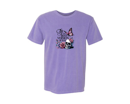 brand:Comfort Colors|color:Violet|Be The Best Version Of You Self Love 2 Graphic T-Shirt