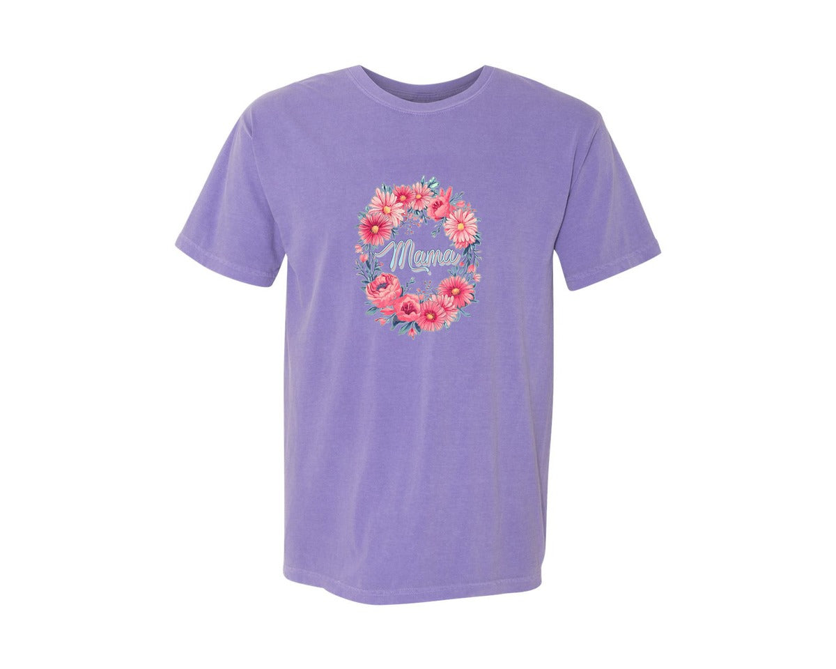 brand:Comfort Colors|color:Violet|Mothers Day Mama Graphic T-Shirt