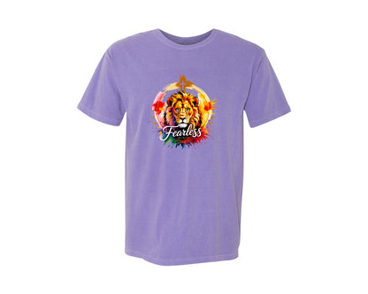 brand:Comfort Colors|color:Violet|Faithful Christian Design Graphic T-Shirt