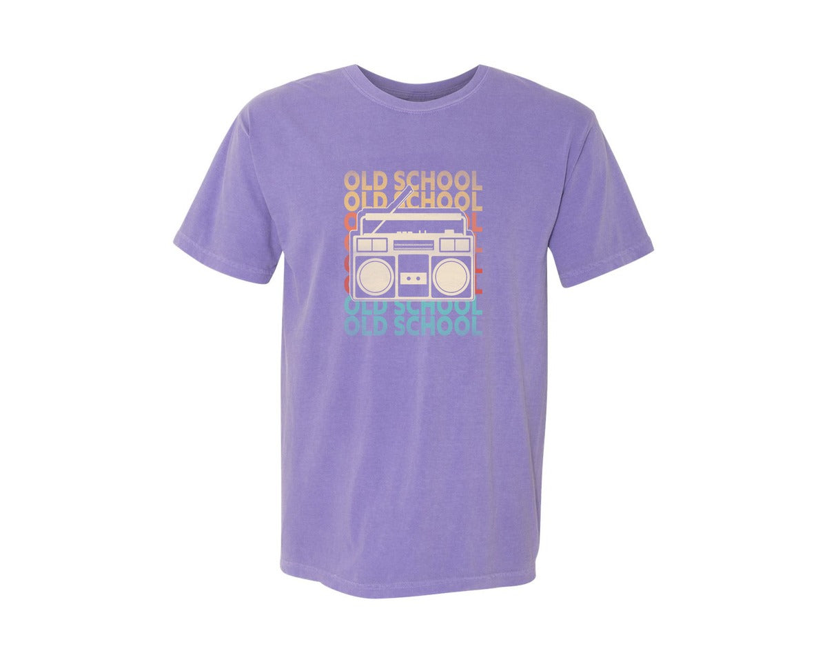 brand:Comfort Colors|color:Violet|Retro 80S 90S Old School T Shirt Design Graphic T-Shirt