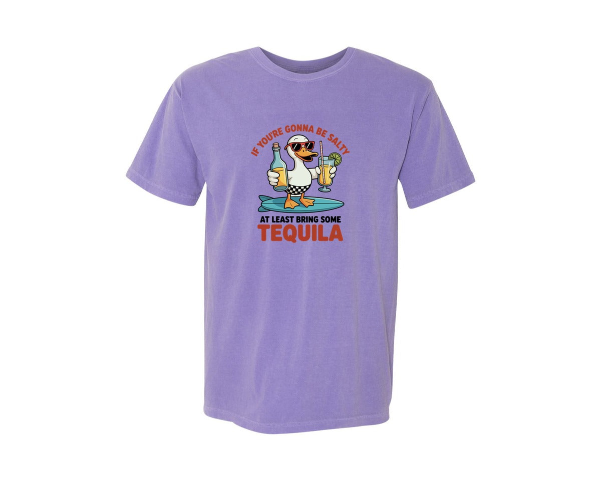 brand:Comfort Colors|color:Violet|Salty Beach Summer T Shirt Design Graphic T-Shirt