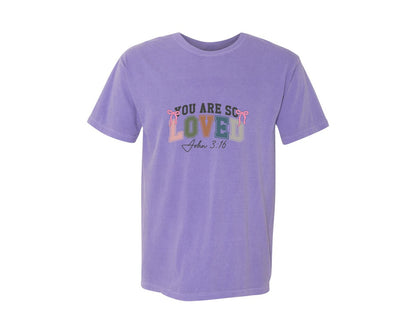 brand:Comfort Colors|color:Violet|Christian 17 Graphic T-Shirt