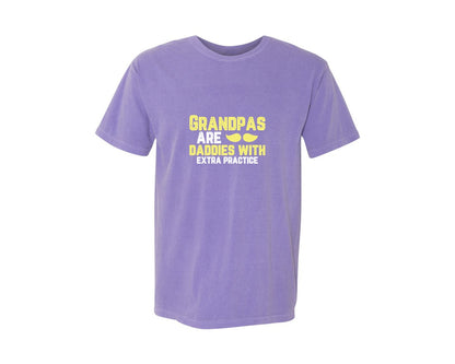 brand:Comfort Colors|color:Violet|Grandpas Daddies T Shirt Crafts Graphic T-Shirt