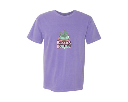 brand:Comfort Colors|color:Violet|Baked Boujee Funny 4 Graphic T-Shirt