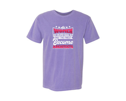 brand:Comfort Colors|color:Violet|Architect Architecture T Shirt Design 161 Graphic T-Shirt