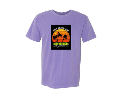 brand:Comfort Colors|color:Violet|Pickleball Funny Retro Vintage T Shirt 3 Graphic T-Shirt