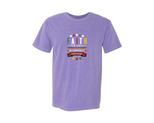 Faith In God Strength Black History Graphic T-Shirt